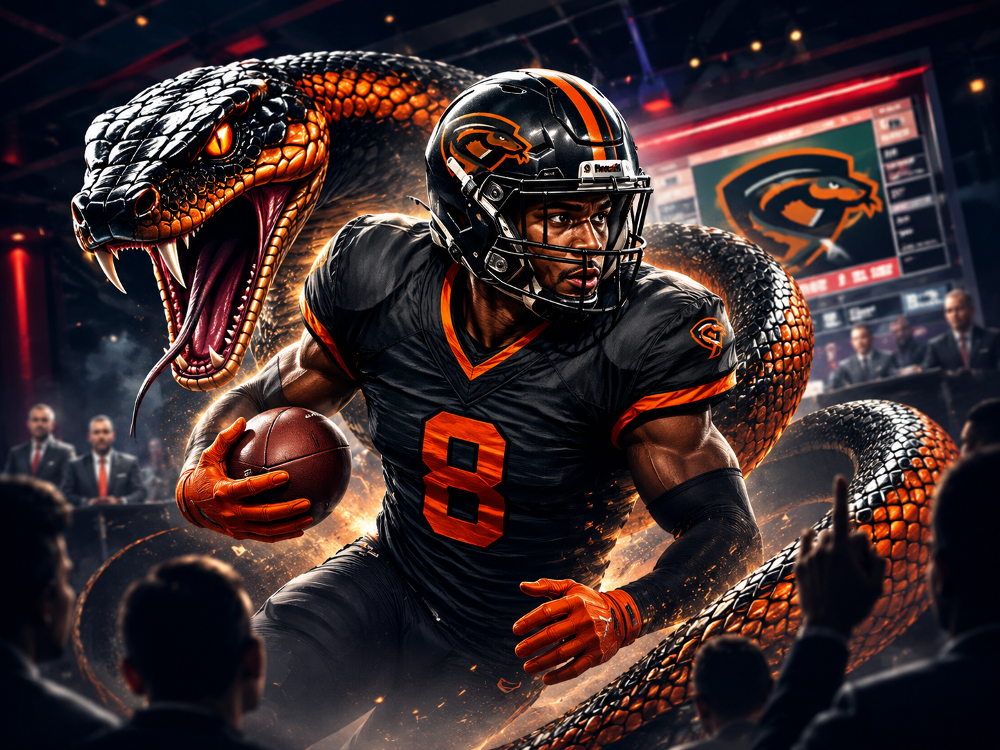 Pylon Pythons draft story image featuring Omar Cooper